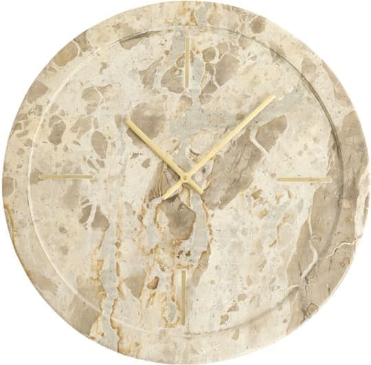 Light & Living Klok Sistelo - marmer taupe Grijs Klok