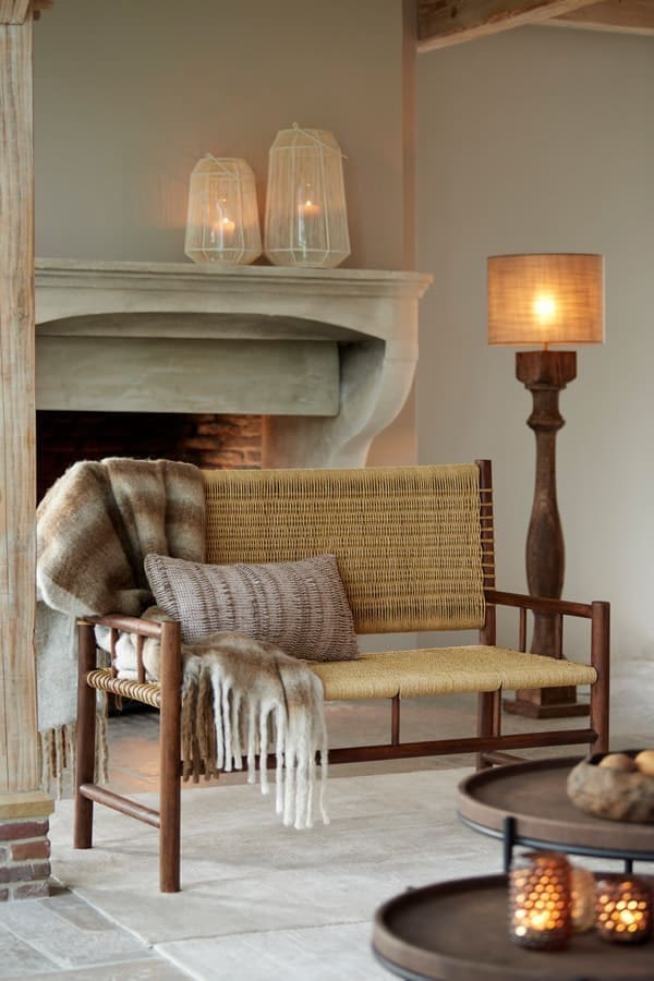 Light & Living Lampenkap Caden - beige Bruin Lampenkap