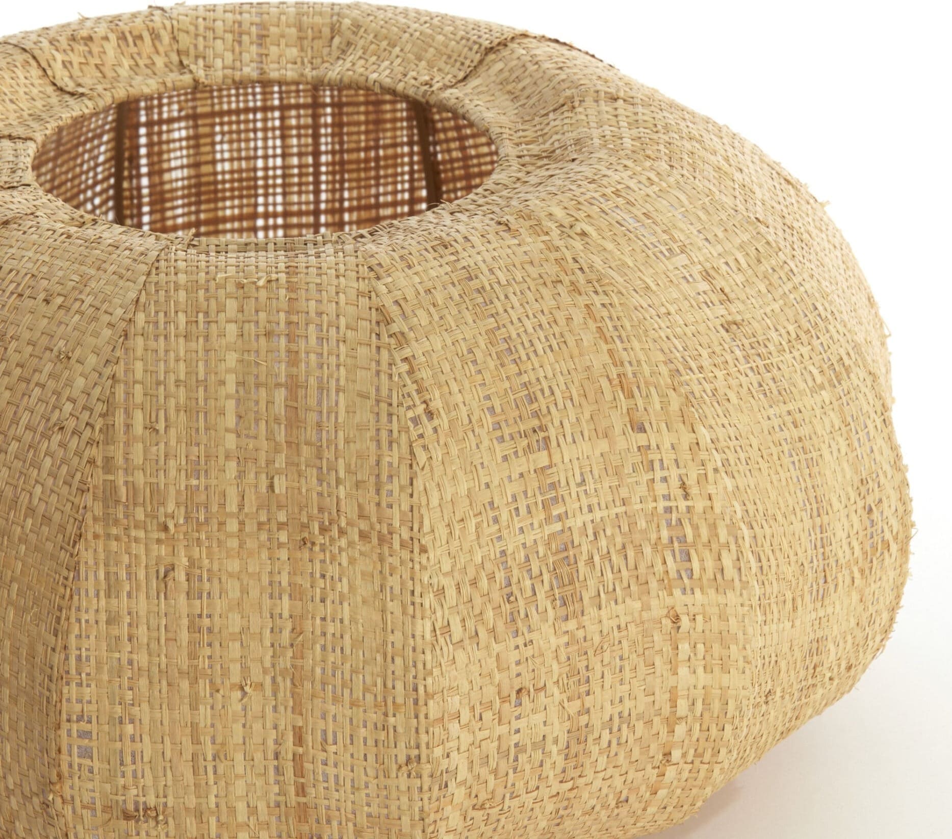 Light & Living Lampenkap Rafika - raffia naturel Bruin Lampenkap