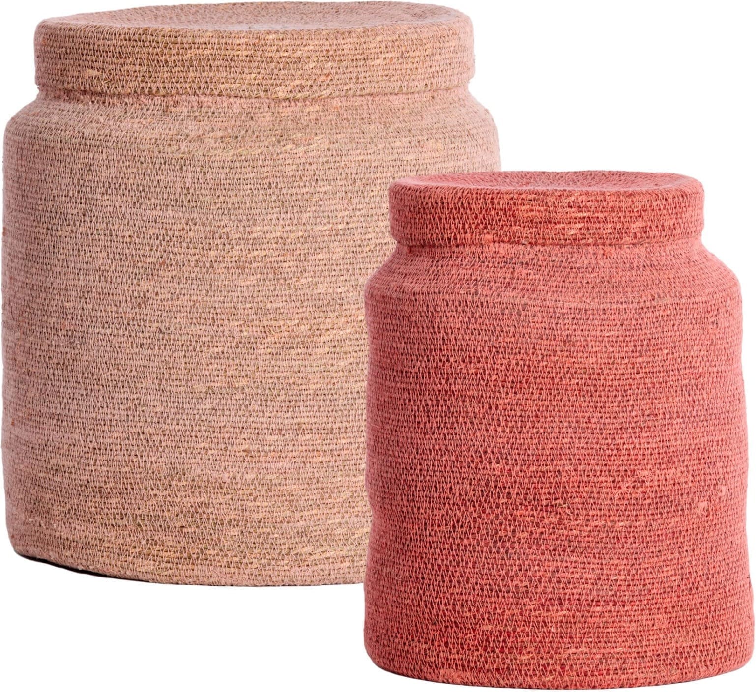 Light & Living Mand Betania - zeegras licht roze+roze Roze Mand