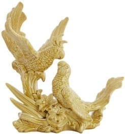 Light & Living Ornament Birds - keramiek okergeel Geel Ornament