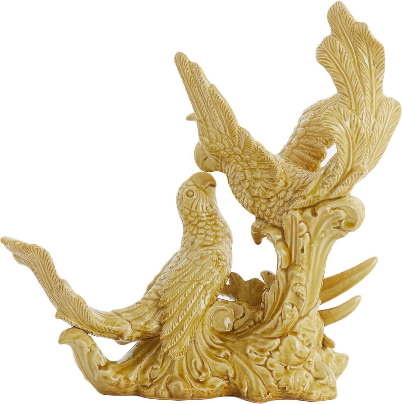 Light & Living Ornament Birds - keramiek okergeel Geel Ornament