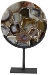 Light & Living Ornament Gouya - agaat bruin+mat zwart Zwart Ornament