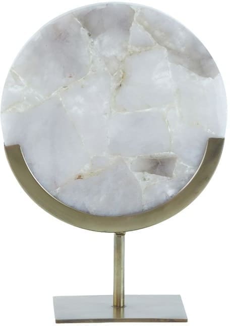 Light & Living Ornament Gouya - grijs agaat+antiek brons Grijs Ornament