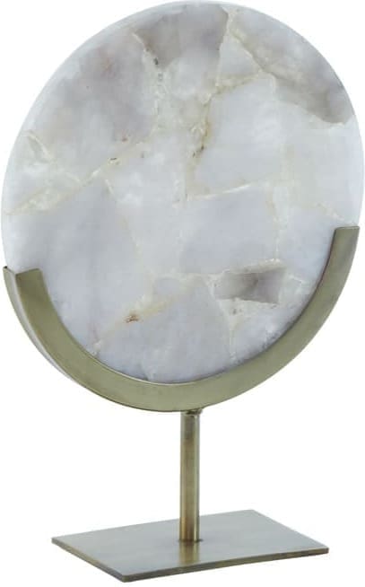 Light & Living Ornament Gouya - grijs agaat+antiek brons Grijs Ornament