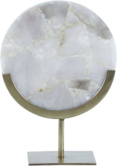 Light & Living Ornament Gouya - grijs agaat+antiek brons Grijs Ornament