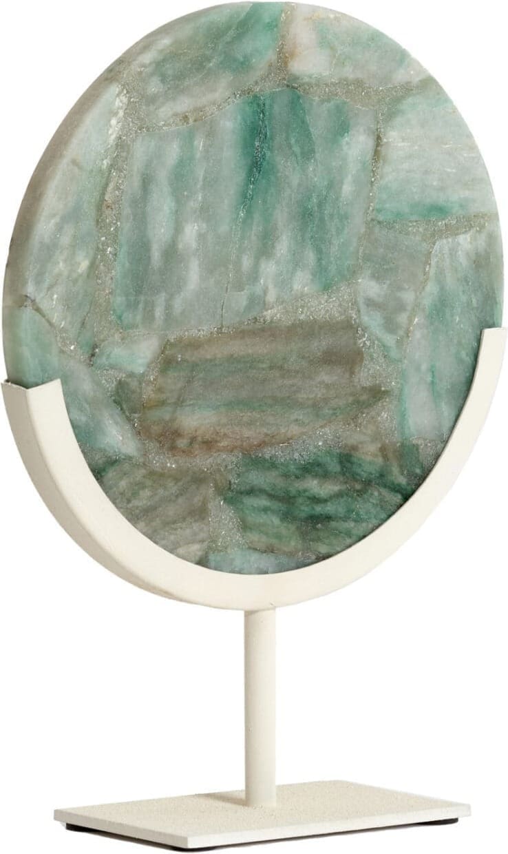 Light & Living Ornament Gouya - groen agaat+crème Groen Ornament