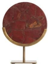 Light & Living Ornament Gouya - rood agaat+antiek brons Rood Ornament