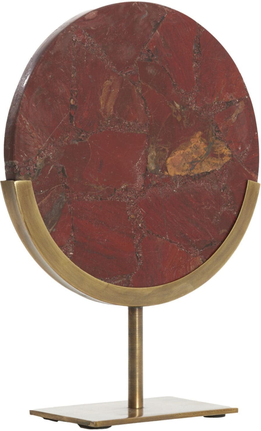 Light & Living Ornament Gouya - rood agaat+antiek brons Rood Ornament