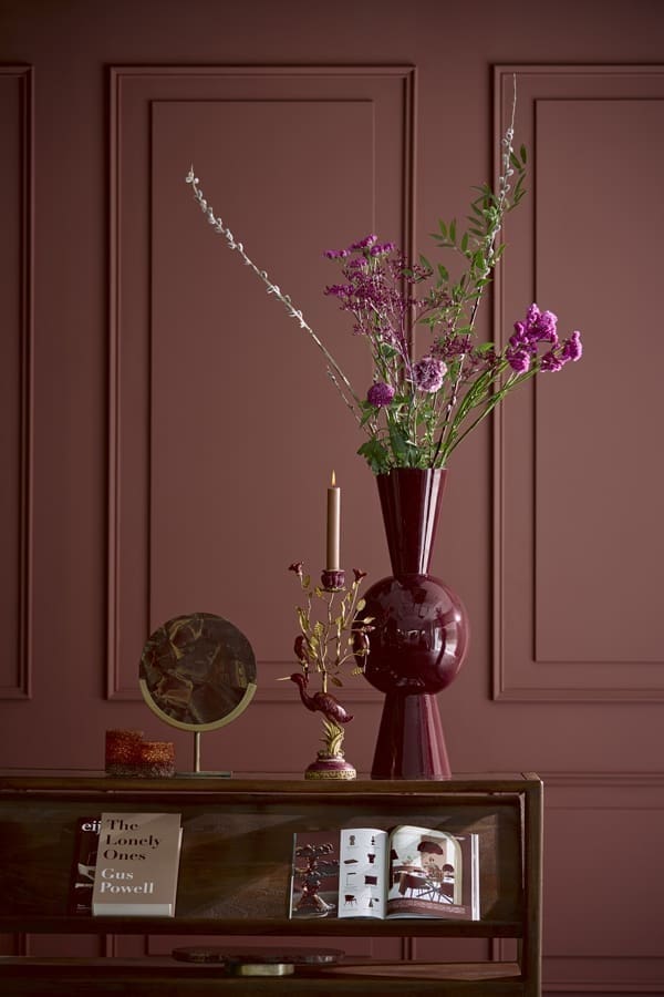 Light & Living Ornament Gouya - rood agaat+antiek brons Rood Ornament