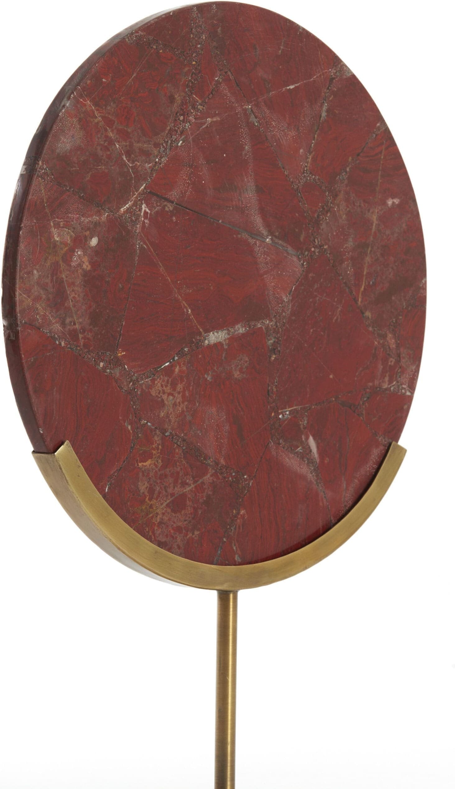 Light & Living Ornament Gouya - rood agaat+antiek brons Rood Ornament