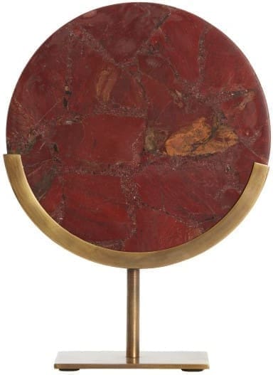 Light & Living Ornament Gouya - rood agaat+antiek brons Rood Ornament