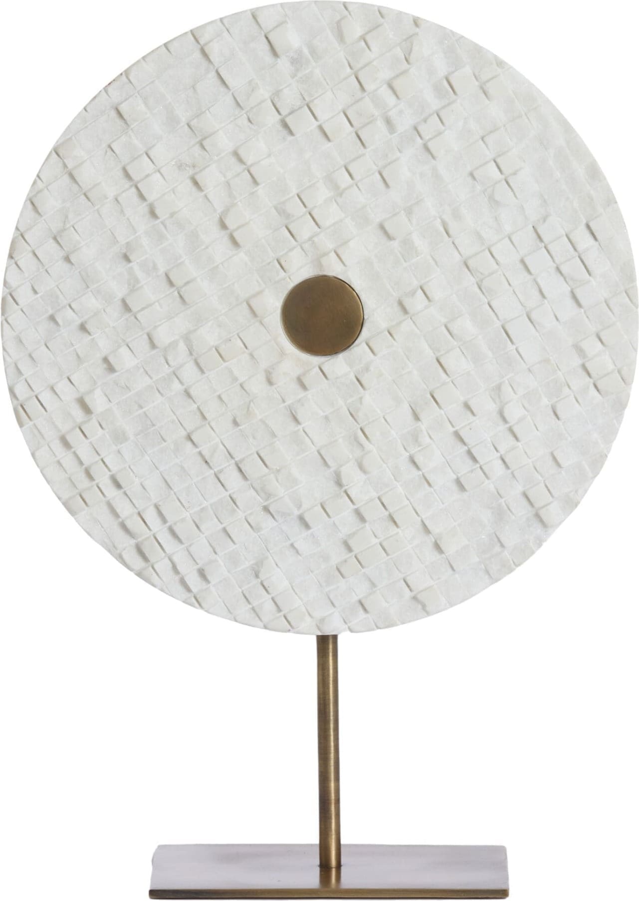 Light & Living Ornament Yvo - marmer wit+antiek brons Brons Ornament
