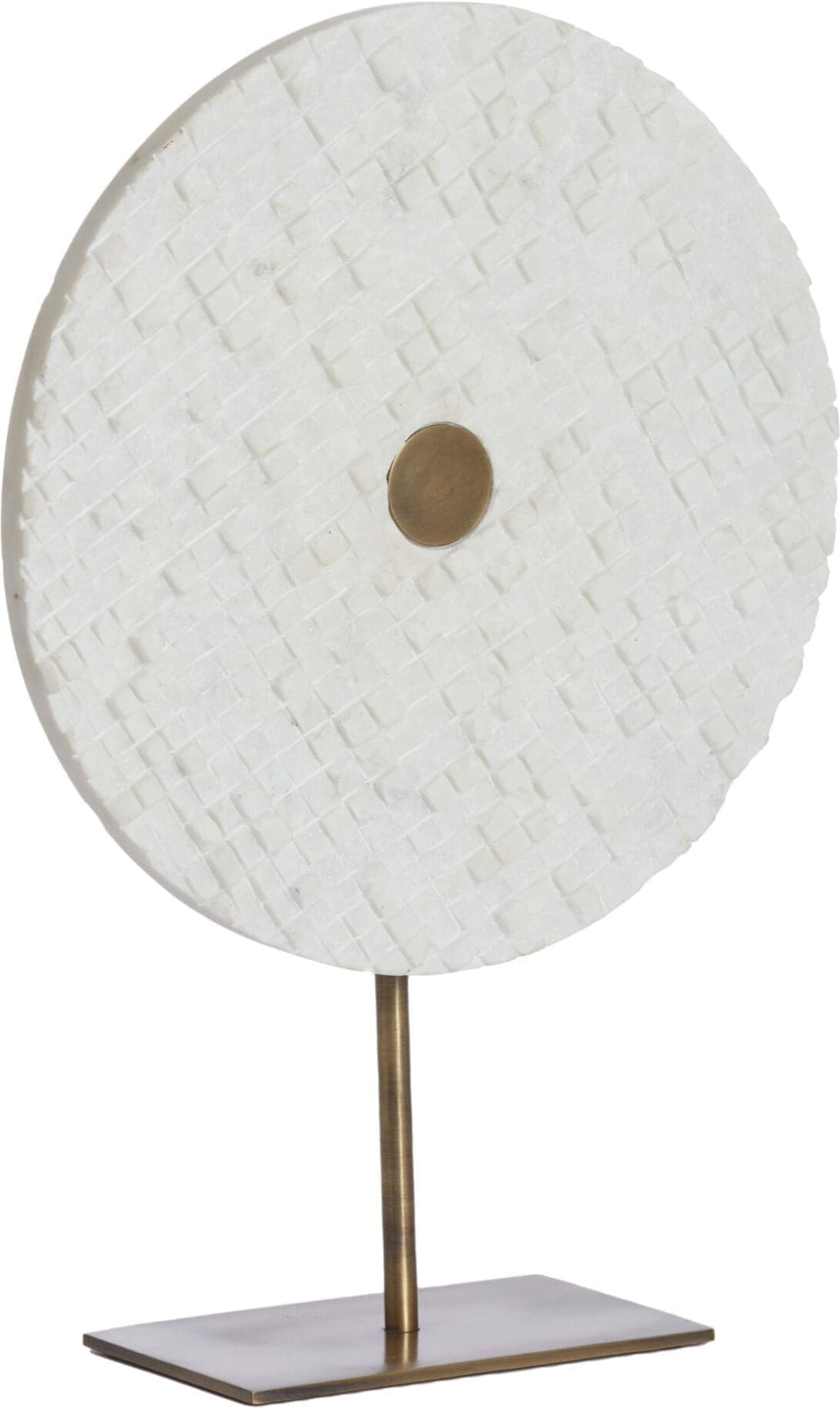 Light & Living Ornament Yvo - marmer wit+antiek brons Brons Ornament