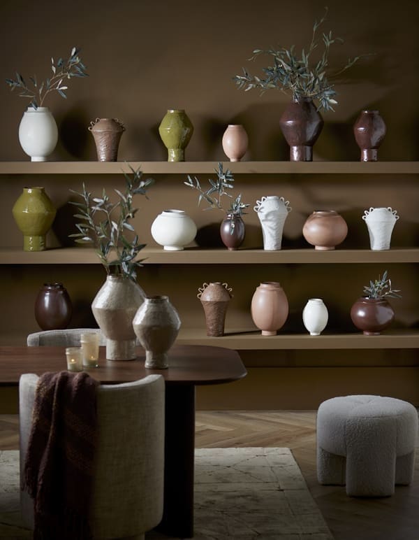 Light & Living Poef Batoemi - bouclé crème Wit Poef