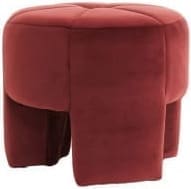 Light & Living Poef Batoemi - velvet bordeaux Rood Poef