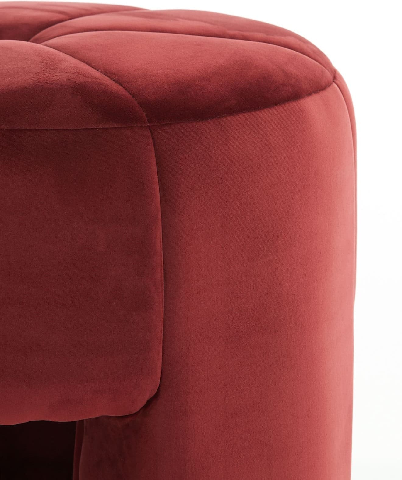 Light & Living Poef Batoemi - velvet bordeaux Rood Poef