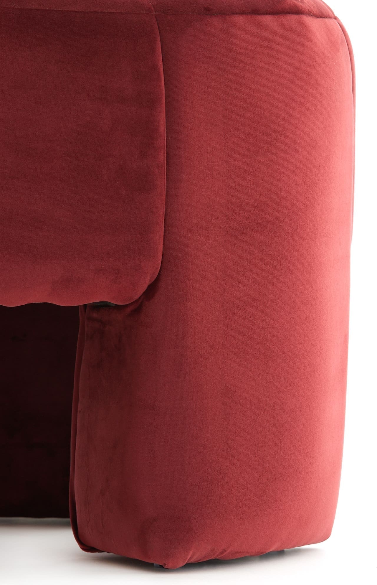 Light & Living Poef Batoemi - velvet bordeaux Rood Poef