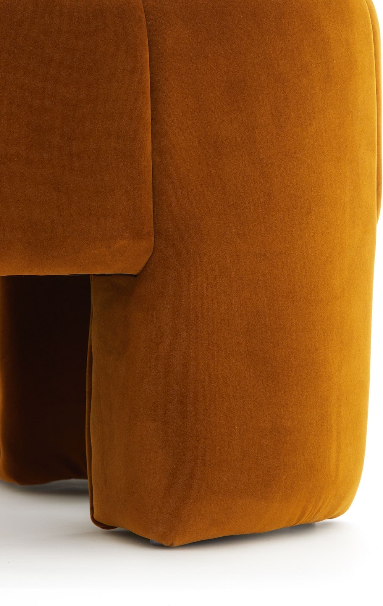 Light & Living Poef Batoemi - velvet okergeel Geel Poef