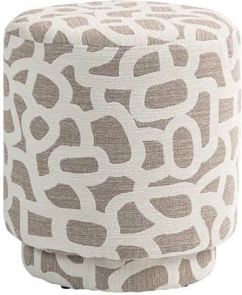 Light & Living Poef Davonte - taupe+beige Bruin Poef