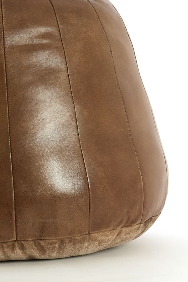 Light & Living Poef Dovio - leer bruin Bruin Poef