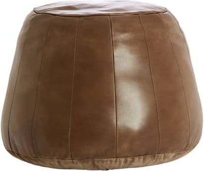 Light & Living Poef Dovio - leer bruin Bruin Poef