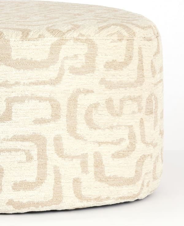 Light & Living Poef Liberia - beige+zand Bruin Poef
