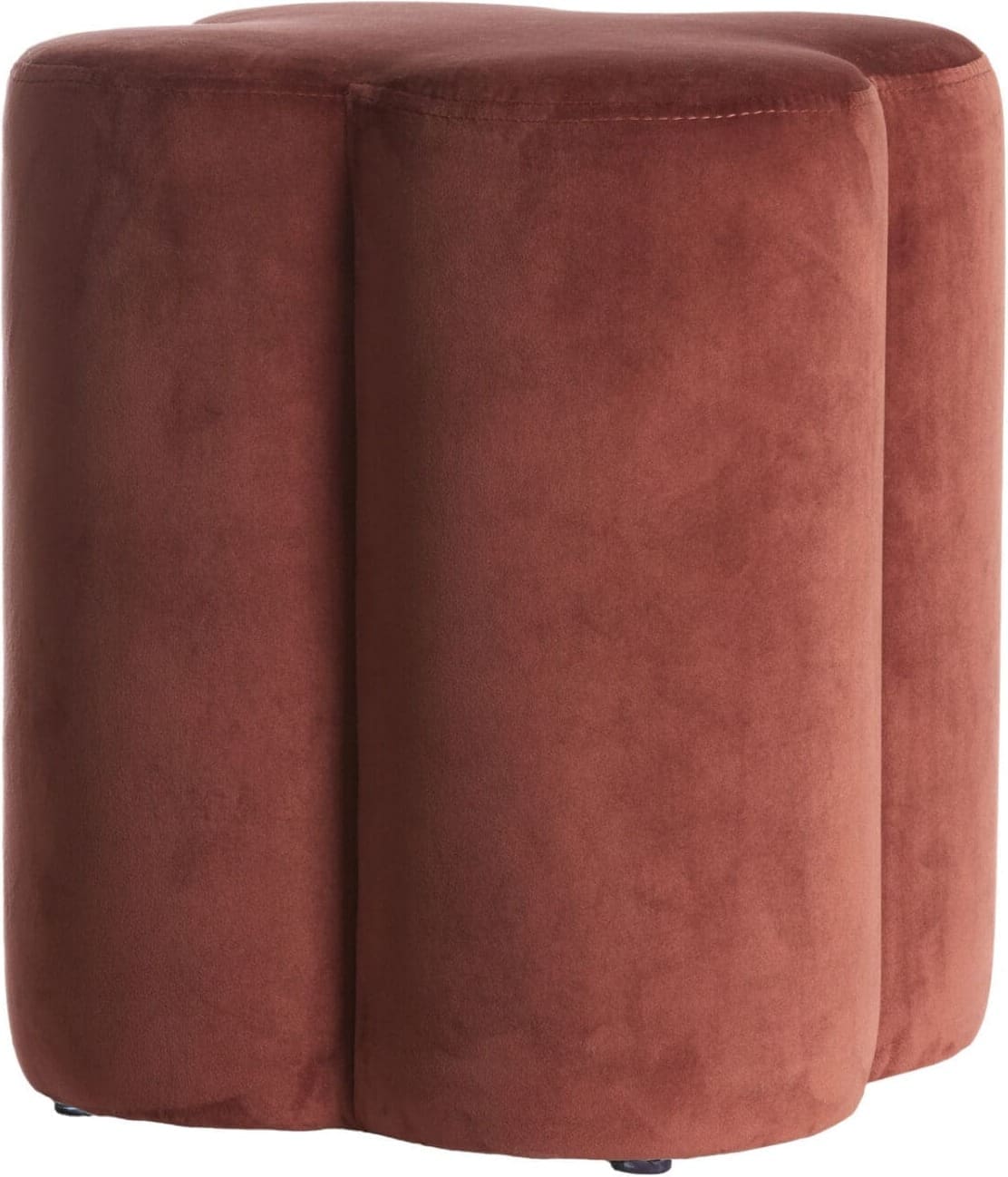 Light & Living Poef Nalani - bordeaux Rood Poef