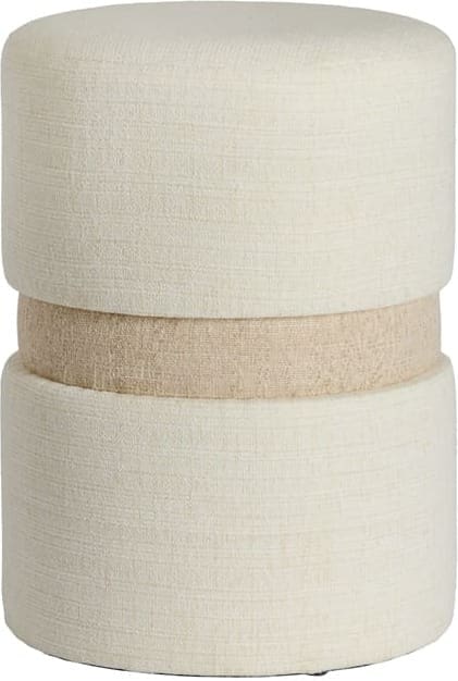 Light & Living Poef Novira - beige+crème Bruin Poef