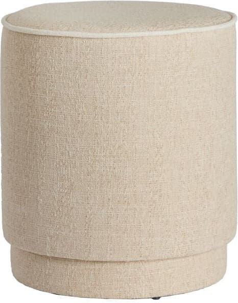 Light & Living Poef Rosin - beige+crème Bruin Poef