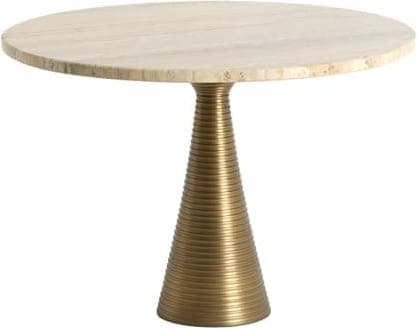 Light & Living Salontafel Bahia - zand travertin+antiek brons Bruin Salontafel