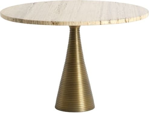 Light & Living Salontafel Bahia - zand travertin+antiek brons Bruin Salontafel