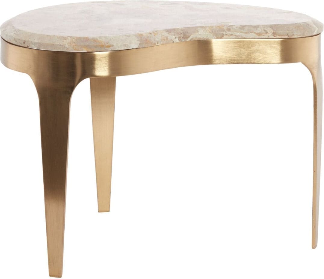 Light & Living Salontafel Giulio - marmer taupe+antiek brons Bruin Salontafel