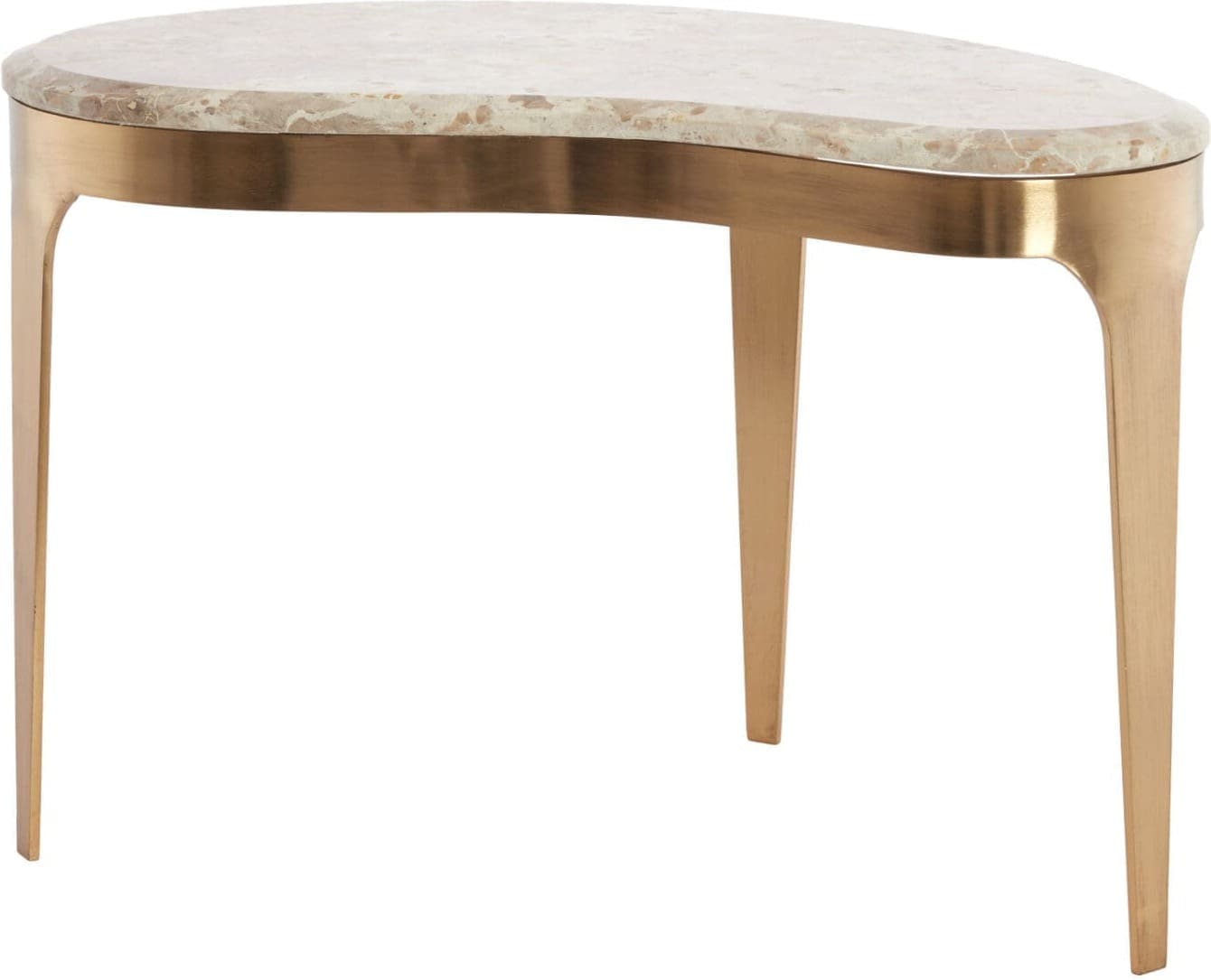 Light & Living Salontafel Giulio - marmer taupe+antiek brons Bruin Salontafel