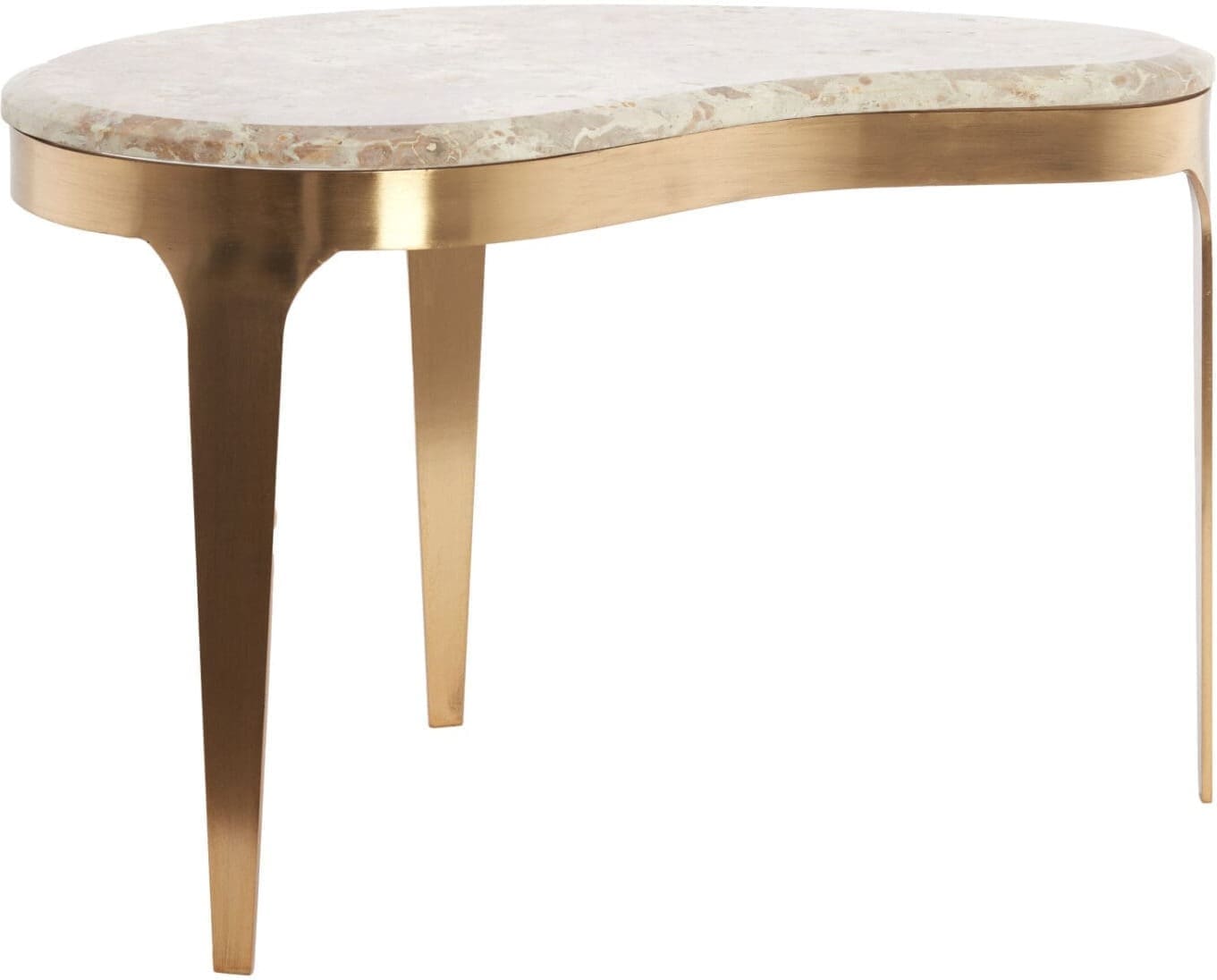 Light & Living Salontafel Giulio - marmer taupe+antiek brons Bruin Salontafel