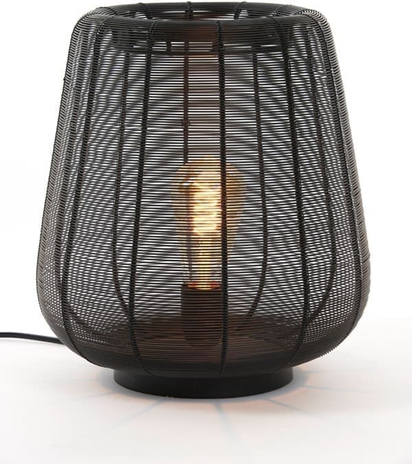 Light & Living Tafellamp Adeta - mat zwart Zwart Tafellamp