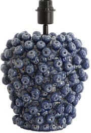 Light & Living Tafellamp Berries - keramiek donker blauw Blauw Tafellamp