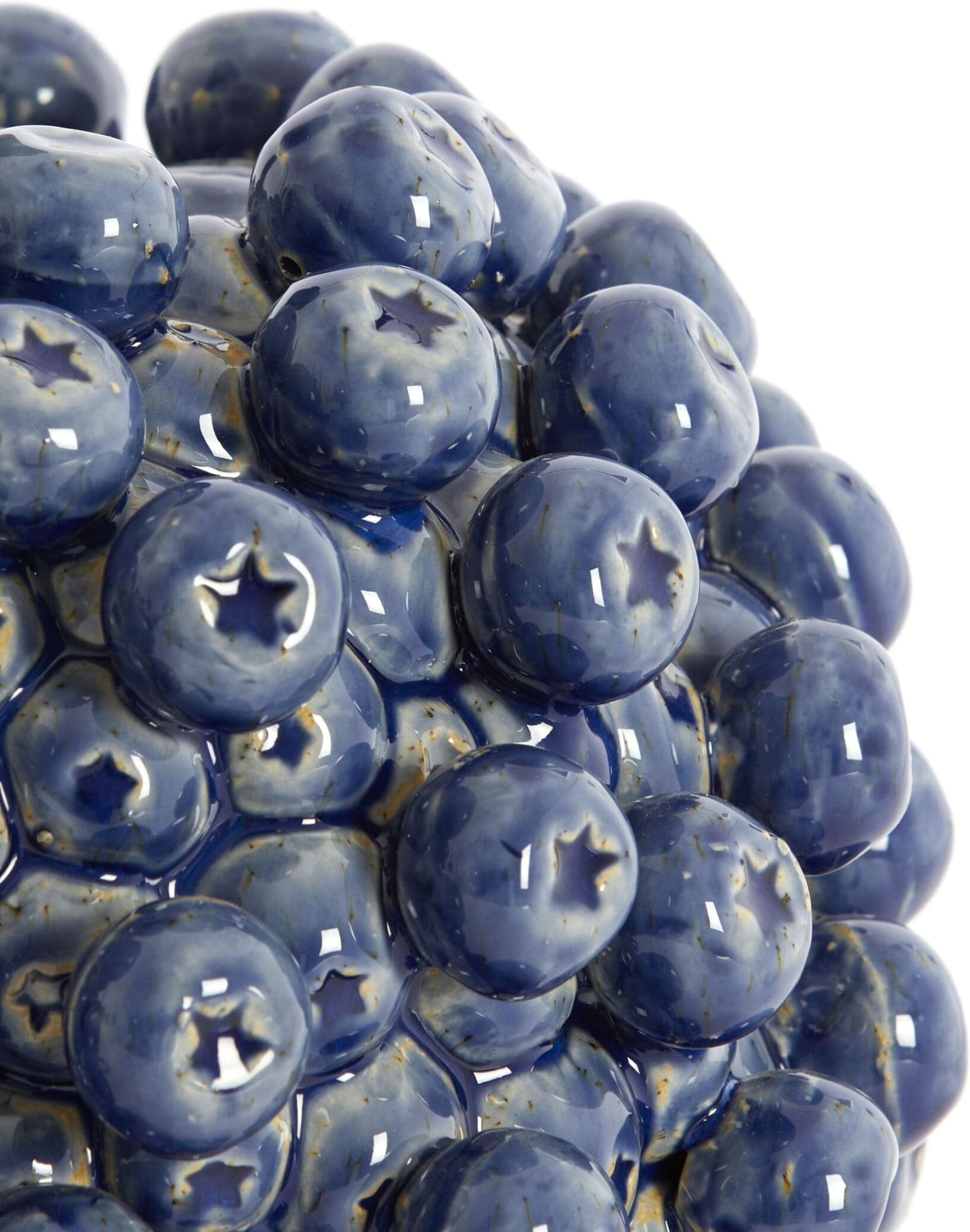 Light & Living Tafellamp Berries - keramiek donker blauw Blauw Tafellamp