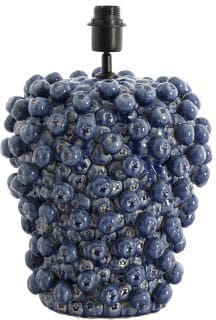 Light & Living Tafellamp Berries - keramiek donker blauw Blauw Tafellamp