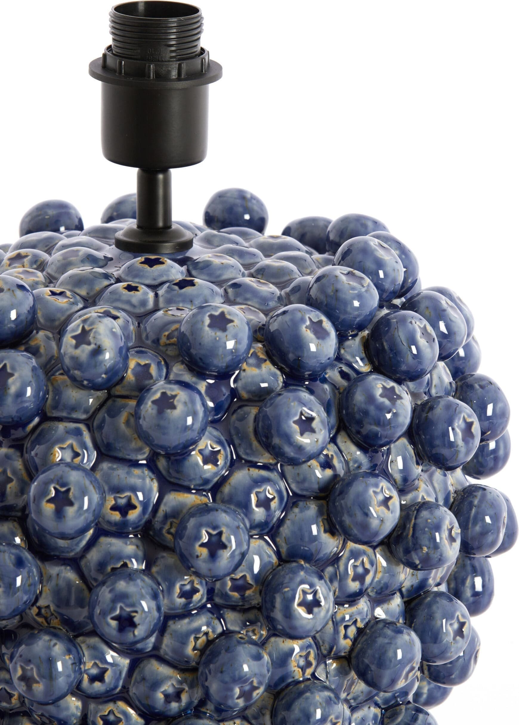 Light & Living Tafellamp Berries - keramiek donker blauw Blauw Tafellamp