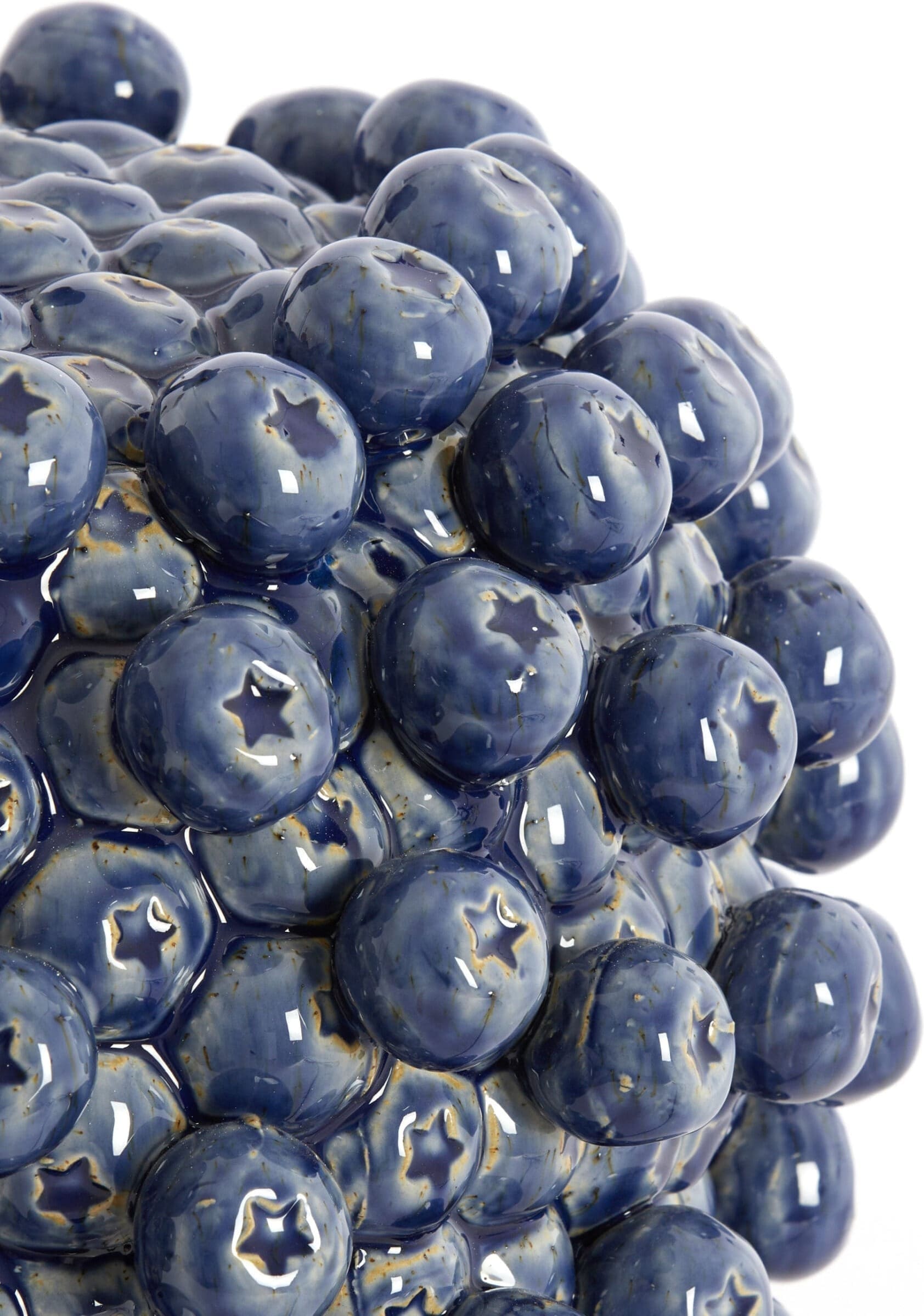 Light & Living Tafellamp Berries - keramiek donker blauw Blauw Tafellamp