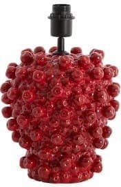 Light & Living Tafellamp Berries - keramiek rood Rood Tafellamp