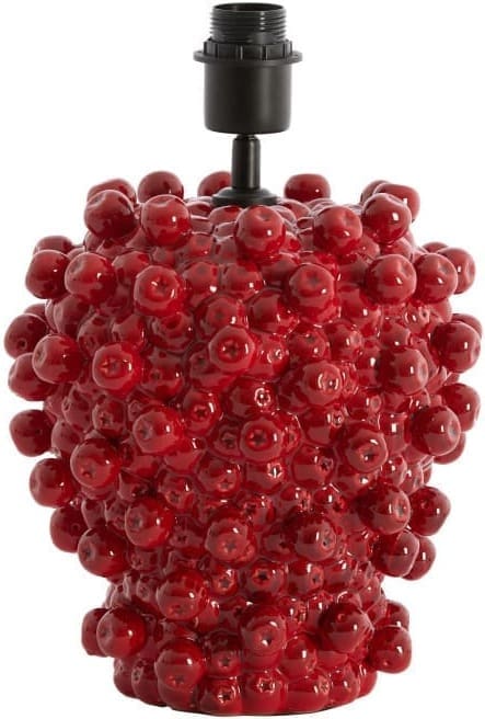 Light & Living Tafellamp Berries - keramiek rood Rood Tafellamp