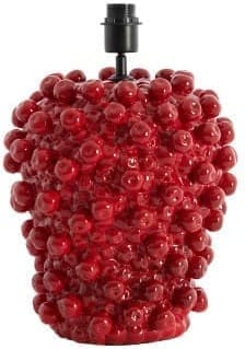 Light & Living Tafellamp Berries - keramiek rood Rood Tafellamp