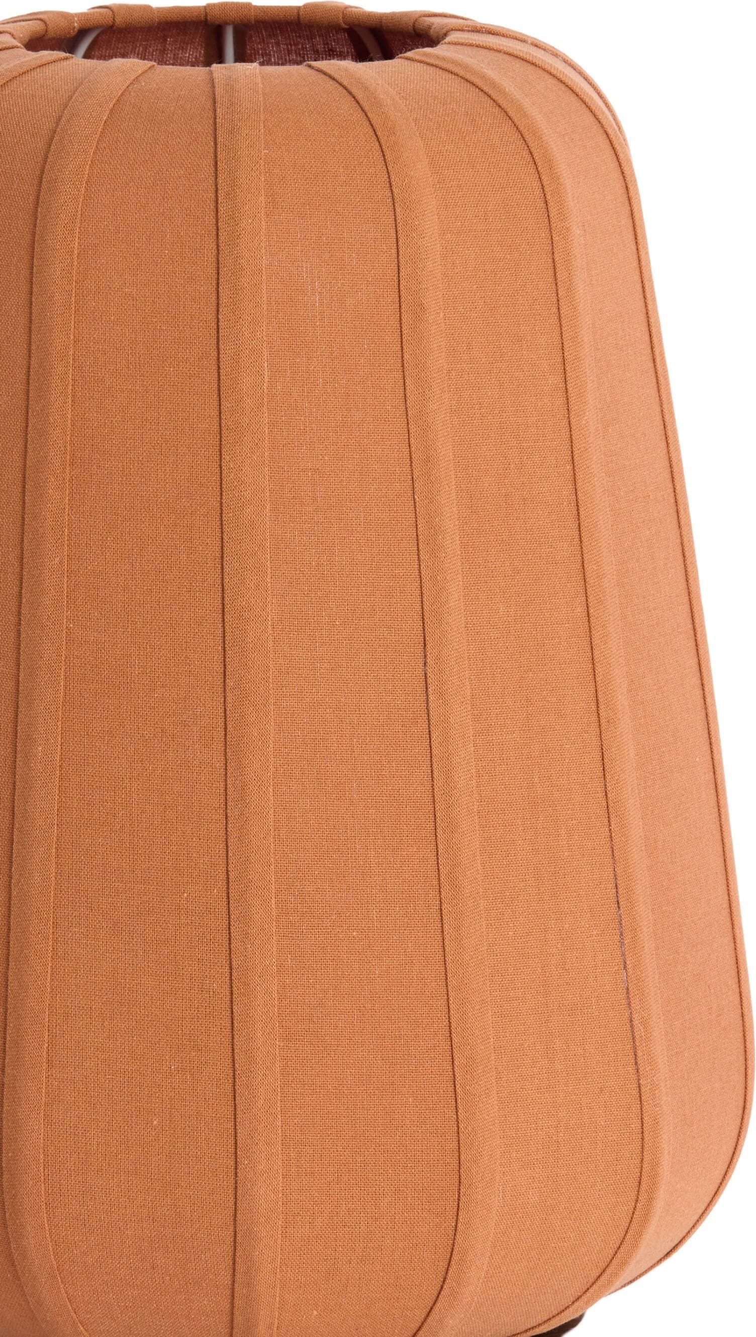 Light & Living Tafellamp Bibia - hout print donker bruin+terra Oranje Tafellamp