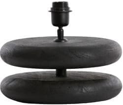 Light & Living Tafellamp Eboli - hout mat zwart Zwart Tafellamp