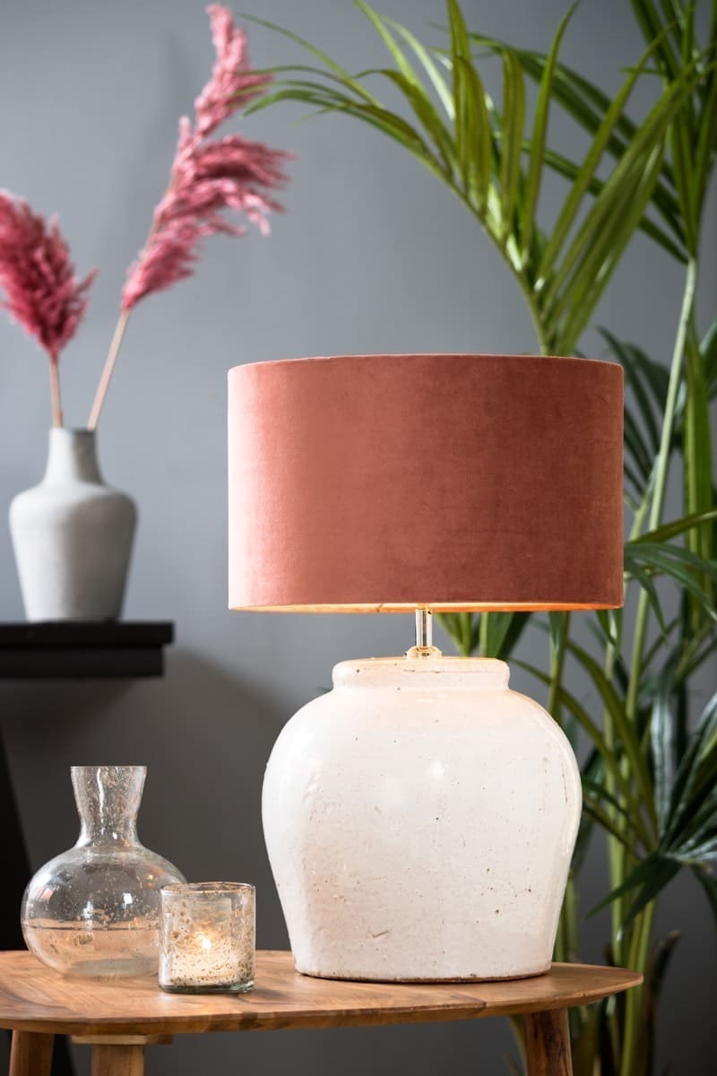 Light & Living Tafellamp Etna - antiek wit Wit Tafellamp