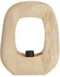 Light & Living Tafellamp Kelafo - hout mat naturel Bruin Tafellamp