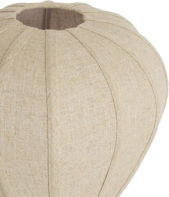 Light & Living Tafellamp Kyzo - hout prnt d bruin+linnen naturel Bruin Tafellamp