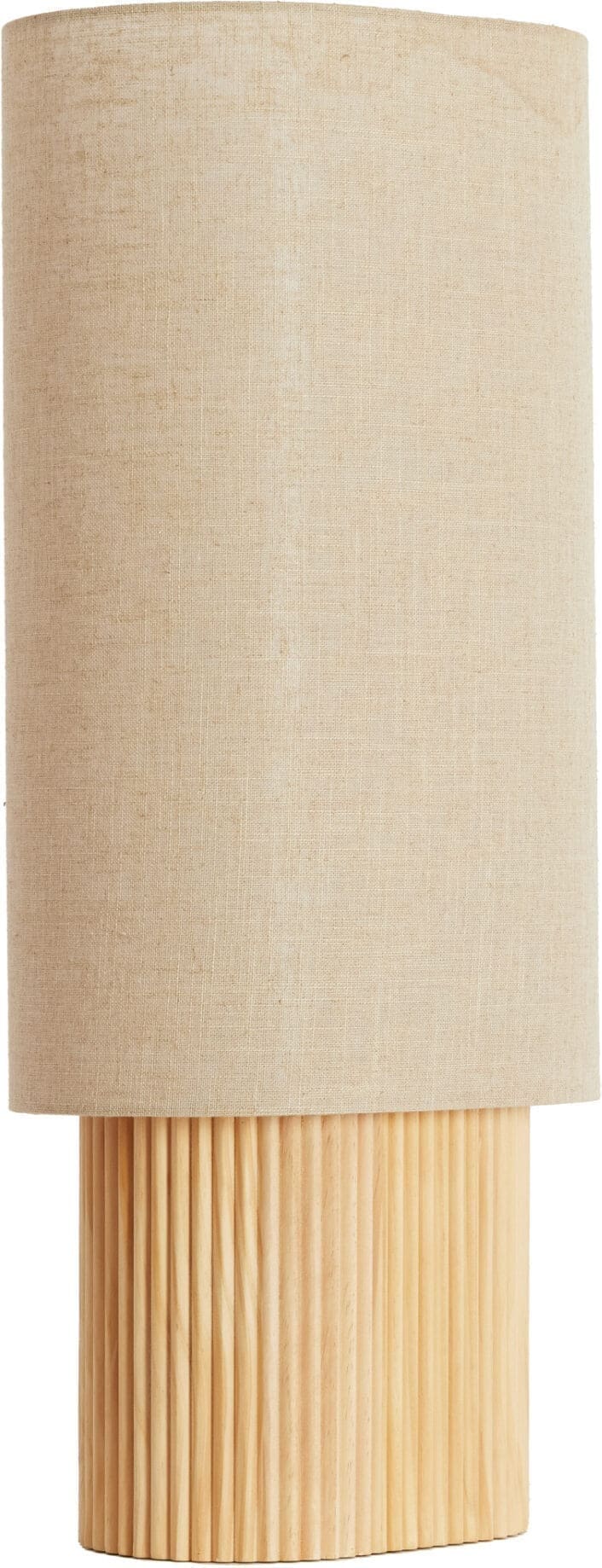 Light & Living Tafellamp Laslo - hout naturel+linnen naturel Bruin Tafellamp